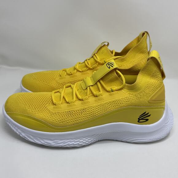 Mens Size 16 Under Armour Curry Flow 8 Basketball Shoes Yellow 3024785-700